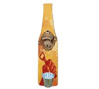 Décapsuleur mural | Couvercle de bière suspendu avec fonction plateau | Ouvre-bouteille en métal moulé robuste pour murs de , patios, cuisines ou