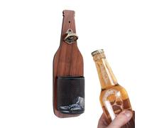 Décapsuleur mural, décapsuleur à bière montable, accessoire de cuisine antirouille de 33 cm avec couvercle de récupération, décapsuleur en métal, décapsuleur avec support mural sécurisé, bar de fête