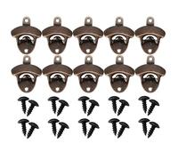 Décapsuleur mural vintage en bois avec couvercle, convient pour les cuisines, les fêtes et les bars (10 pièces)