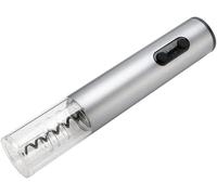 Décapsuleur, ouvre-bouteille de bière, vin, coupe-capsule automatique, électrique portable, argent, 1 pièce, piles non incluses