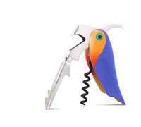 Décapsuleur Ouvre Bouteille Tire-bouchon avec coupe-capsule, décapsuleur manuel en forme d'oiseau for le vin Accessoire Vin(Blue)