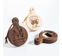 Décapsuleur personnalisé, décapsuleur de bière en bois avec aimant, pour réfrigérateur avec logo personnalisé, pour amoureux d'ours, groupe, fête de mariage, cadeau de bar