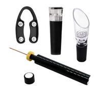 Décapsuleur professionnel 4 pièces avec pompe à air, kit de décapsuleur de cuisine durable, kit de retrait facile du bouchon | Bière pour adultes