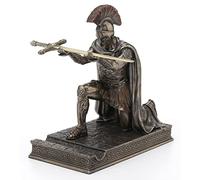 Décapsuleur romain à genoux/porte-stylo Statue finition bronze
