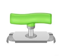 Décapsuleur rotatif épais en acier inoxydable - Outil ergonomique pour enlever les couvercles de bocaux de cuisine - Pour une ouverture facile - Vert ou blanc - Pour un usage domestique (vert)