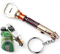 Décapsuleur sabre laser en acier inoxydable - Porte-clés original 13 cm - Cadeau amusant pour fans de Star Wars
