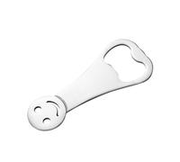 Décapsuleur Smile Face, outil de bar portable, ouvre-boisson léger, design facile à saisir, construction en métal robuste, fabriqué en acier inoxydable, 8 x 3,5 cm