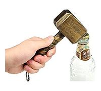 Décapsuleur Thor Marteau - 20 cm - Idéal comme cadeau - Pour bar, bière - Mjölnir - Bronze