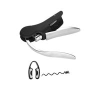 Décapsuleur tire-bouchon à levier vertical classique, décapsuleur tire-bouchon, Tire-bouchon à levier vertical portable, Outils à main pour bar et vin avec vis extra antiadhésives et coupe-cheveux