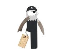 décapsuleur / tire-bouchon Pirate 13 cm acier inoxydable noir