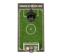 Décapsuleur, Ustensile de cuisine en forme de terrain de football, décapsuleur avec récupérateur de tôles, pour hommes amateurs de football, boissons, eau, cuisine, bar, restaurant
