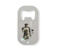 Décapsuleur Warrior of The Woods Green Pin Up Girl en acier inoxydable Argenté