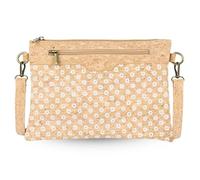 DeCarbonize Sac à bandoulière Fusion en liège et grains de café Produit naturel recyclé Pochette avec bandoulière amovible Végétal Cuir Durable, marron, s