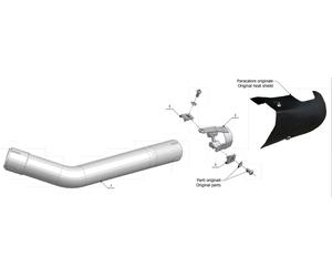 DÉCATALISEUR STANDARD EN ACIER INOXYDABLE MIVV SPORT POUR BENELLI LEONCINO 500