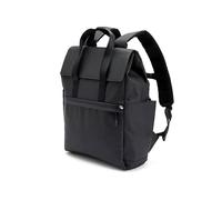 Decathlon Sac à dos de randonnée déperlant 15L - 10 compartiments dont 1 poche ordinateur 15" et 2 poches gourde - Bande réfléchissante - Noir Fumé