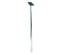Pied pour boîte aux lettres - aluminium - poli - avec platine DECAYEUX