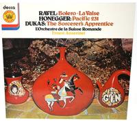 DECCA - JB 36: Ravel: Bolero; La Valse: Honegger; Pacific 231: Dukas; The Sorcerer's Apprentice: Ernest Ansermet: LP