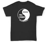 Decca Records T Shirt Funny Graphics Vintage Style Vinyl 12" LP Soul Funk Rare Records 45'S Men Tops Tee Black M