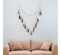 DECCARO Guirlande en macramé "Tassel", 130 x 75 cm