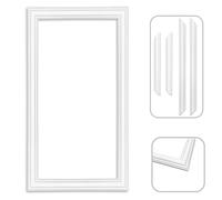 DECCART | Moulure DP1 - Cadre mural 99x59cm, moulure décorative en polystyrène dur, moulure plafond blanc à peindre, montage facile, cimaise murale élégante
