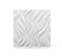 DECCART | Panneau mural décoratif 3D 60x60 - Panneau acoustique mural, Papier peint 3D, Plaque murale décorative - Panneaux muraux 3D pour décoration intérieure | Flammes - 5 pièce - 1,80m2