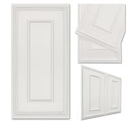 Deccart - Panneaux Muraux 100x50 cm - Panneau mural 3D Décoratif en EPS-Polystyrène - Plaque murale decorative - Décoration murale - Relief texturé - Wall Panel - Beige cachemire, 16 pièces, 5 m²