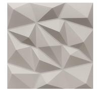 Deccart - Panneaux Muraux 50x50 cm - Panneau mural 3D Décoratif en EPS-Polystyrène - Plaque murale decorative - Décoration murale - Relief texturé - Wall Panel - Beige cachemire, 20 pièces, 5 m²