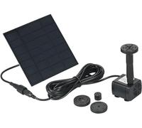 Decdeal Fontaine Solaire Pompe, Pompe à Eau Solaire 7V, 1,4W 150L/H avec Plusieurs Buses, pour Exterieur/Jardin/Étang/Bain d'Oiseaux/Piscine/Gardin