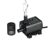 Decdeal Mini Pompe à Eau, USB DC5 V 4,8 W 300L/H Élévation 300 cm Ultra Silencieuse, Pompe d'Aquarium sans Brosse, Pompe Eau Submersible, Imperméable IP68, pour Aquarium/Fontaine/Étang
