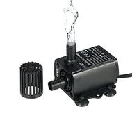 Decdeal Mini Pompe à Eau USB DC5 V 4,8 W 300L/H, Élévation 3M, Ultra Silencieuse, Sans Brosse, Câble 1,5M, Etanche IP68, Pompe Submersible pour Aquarium/Fontaine/Jardin/Etang/Systèmes de Circulation