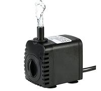 Decdeal Pompe à eau submersible 600L/H 8W pour aquarium, fontaines, étangs, jardins d'eau et systèmes hydroponiques avec 2 buses AC220-240V