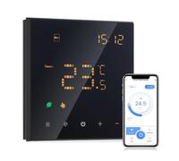 Decdeal Thermostat Connecté radiateur Electrique,WiFi Thermostat programmable, Montage Mural, Télécommande 16A Tuya
