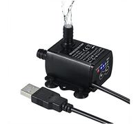 Decdeal Ultra-silencieux Mini USB DC5V 4.8W 300L / H Ascenseur 300cm Pompe à Eau Brushless Fontaine Submersible Étanche avec Fonction d'Ajustement de Débit
