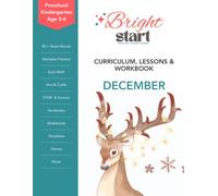 December: Preschool & Kindergarten Lessons & Workbook: Christmas Lesson Plans, Winter Activities, Alphabet J-L Practice, Early Math, Writing, Cutting, ... Worksheets, and Templates for Ages 3-6
