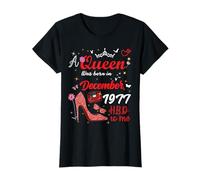 Décembre 1977 Anniversaire This Queen Was Born in December 1977 T-Shirt