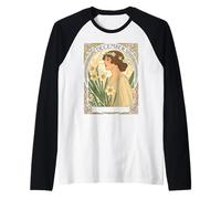 Décembre Anniversaire Narcisse Illustration Art Nouveau Manche Raglan