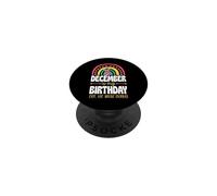 Décembre, C'est Mon Anniversaire, Oui, Tout Le Mois, Boho Rainbow PopSockets PopGrip Adhésif
