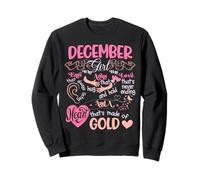 Décembre Fille Coeur Anniversaire Mois Femmes Kind Loving Funny Sweatshirt