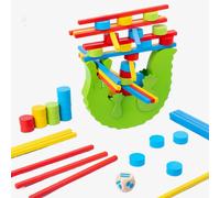 Décennie S De Construction Crocodile Assemblés En Bois,Empilage D'équilibre,Jeu Coule Élevé,Jouets De Développement De L'intelligence - Type Balance Wood #D