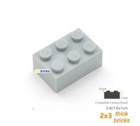 Décennie S De Construction De Figurines Optiques Pour Enfants,Briques De Bricolage,Jouets En Plastique,Taille Compatible Avec 250,2x3 Points,3002 Pièces - Type 250pcs Light Grey