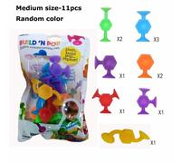 Décennie S De Construction En Silicone Souple,Jouet D'aspiration En Forme D'animal Pour Enfants,Étiez Ération Soulignée,Jeu Interactif Parent-Enfant,Jouet De Bain À Ventous - Type 11pcs-Medium Size #B