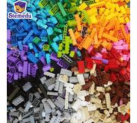 Décennie s de construction en vrac, lot de briques triées par document, jouets assiette de nuit, petites particules en vrac, compatibles avec Legoeds, 120 pièces black