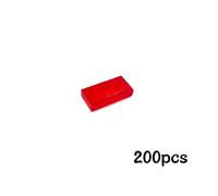 Décennie S De Construction Lisses Pour Enfant,Briques Minces En Vrac À Proximité,Jouets Compatibles,200,2431,3069,87079 Pièces - Type 1x2 Clear Red