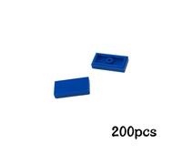 Décennie S De Construction Lisses Pour Enfant,Briques Minces En Vrac À Proximité,Jouets Compatibles,200,2431,3069,87079 Pièces - Type 1x2 Blue