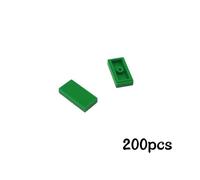 Décennie S De Construction Lisses Pour Enfant,Briques Minces En Vrac À Proximité,Jouets Compatibles,200,2431,3069,87079 Pièces - Type 1x2 Green