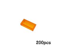 Décennie S De Construction Lisses Pour Enfant,Briques Minces En Vrac À Proximité,Jouets Compatibles,200,2431,3069,87079 Pièces - Type 1x2 Clear Orange