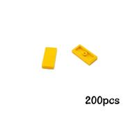 Décennie S De Construction Lisses Pour Enfant,Briques Minces En Vrac À Proximité,Jouets Compatibles,200,2431,3069,87079 Pièces - Type 1x2 Yellow