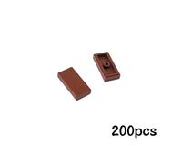 Décennie S De Construction Lisses Pour Enfant,Briques Minces En Vrac À Proximité,Jouets Compatibles,200,2431,3069,87079 Pièces - Type 1x2 Brown