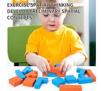 Décennie S De Construction Pour Enfants,Jeu De Puzzle,Éducation Précoce,Nitive,Forme Géométrique,Jouet D'entraînement À La Pensée - Type Building Blocks #D