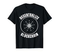Décentraliser la Technologie de réseau de cryptographie Blockchain T-Shirt Graphique avec Valeur
